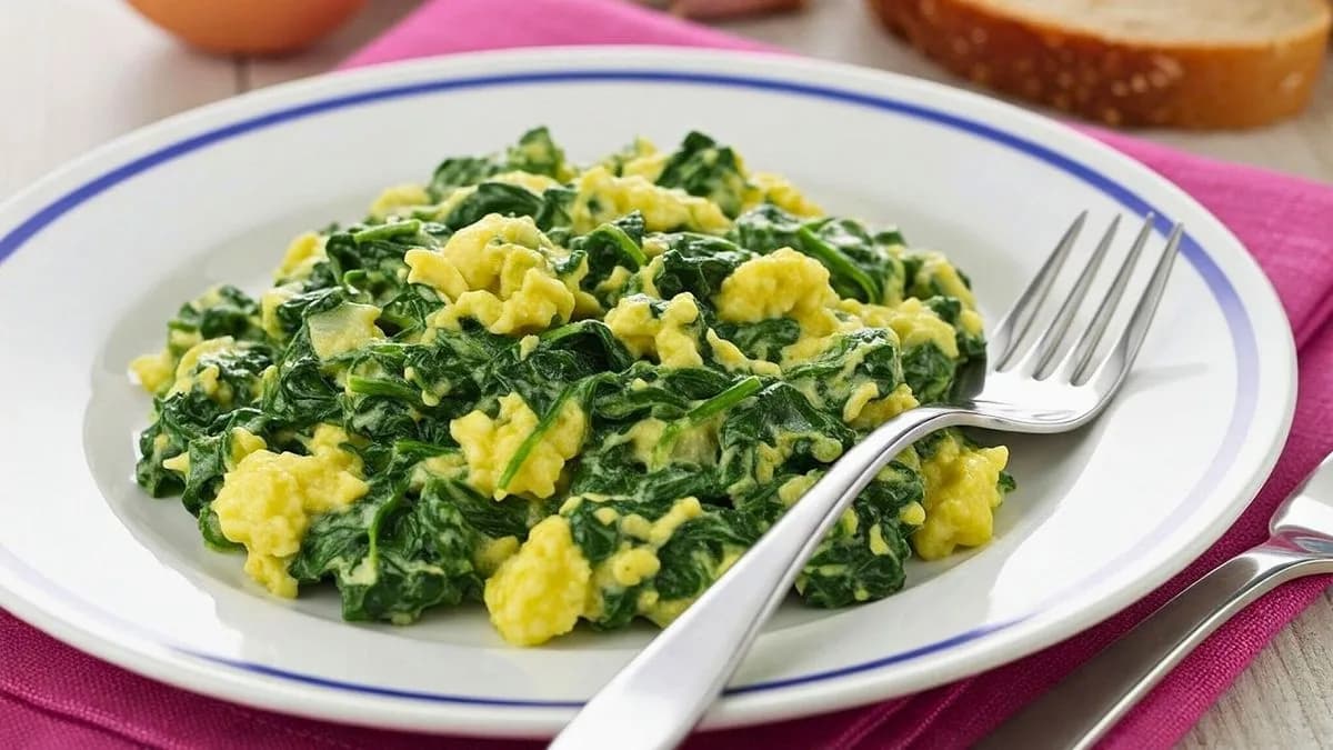 Eggs with Spinach